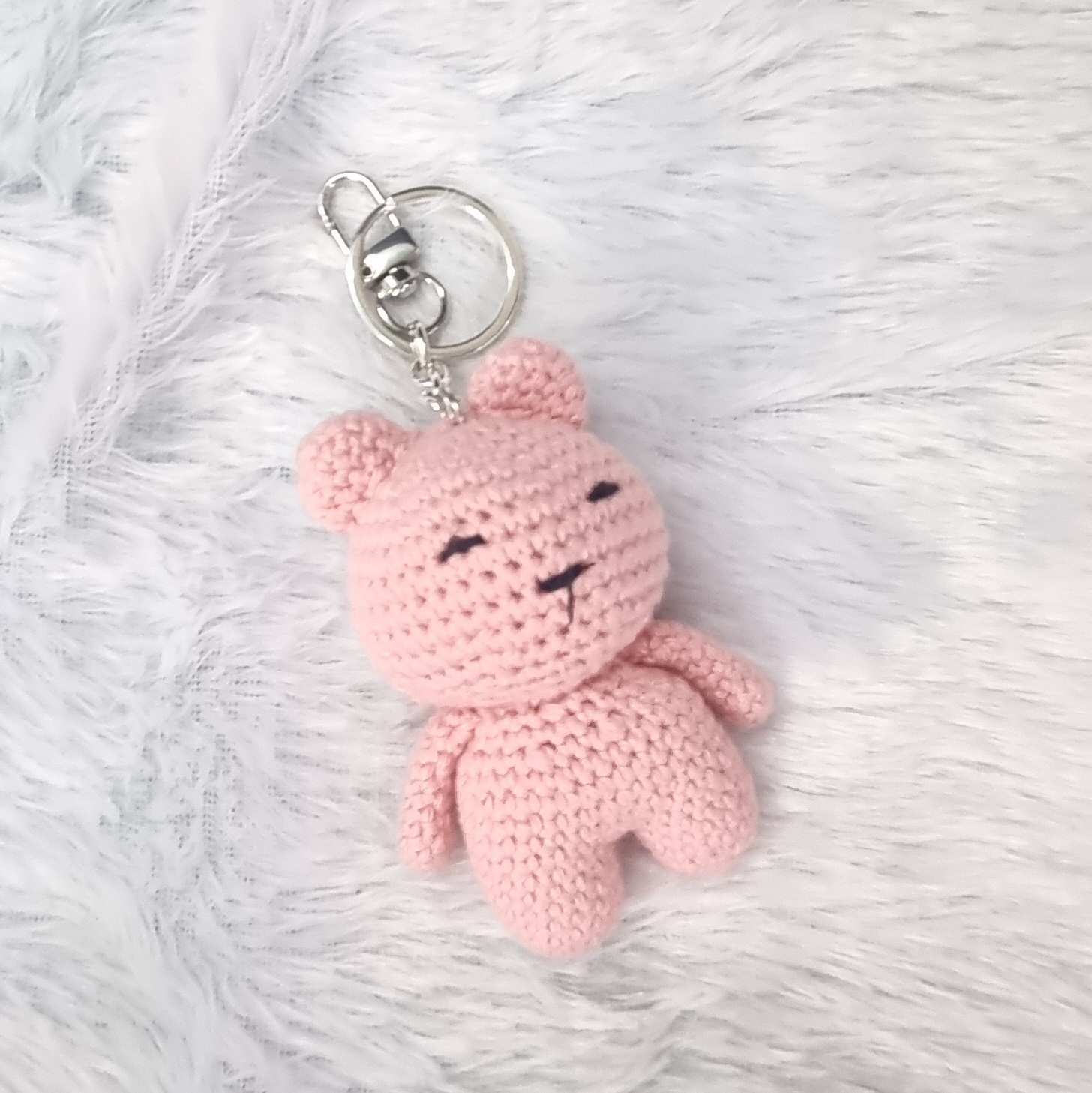 Crochet Bear Keychain