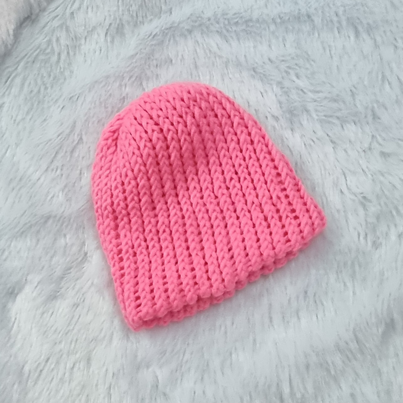 Pink Knitted Beanie