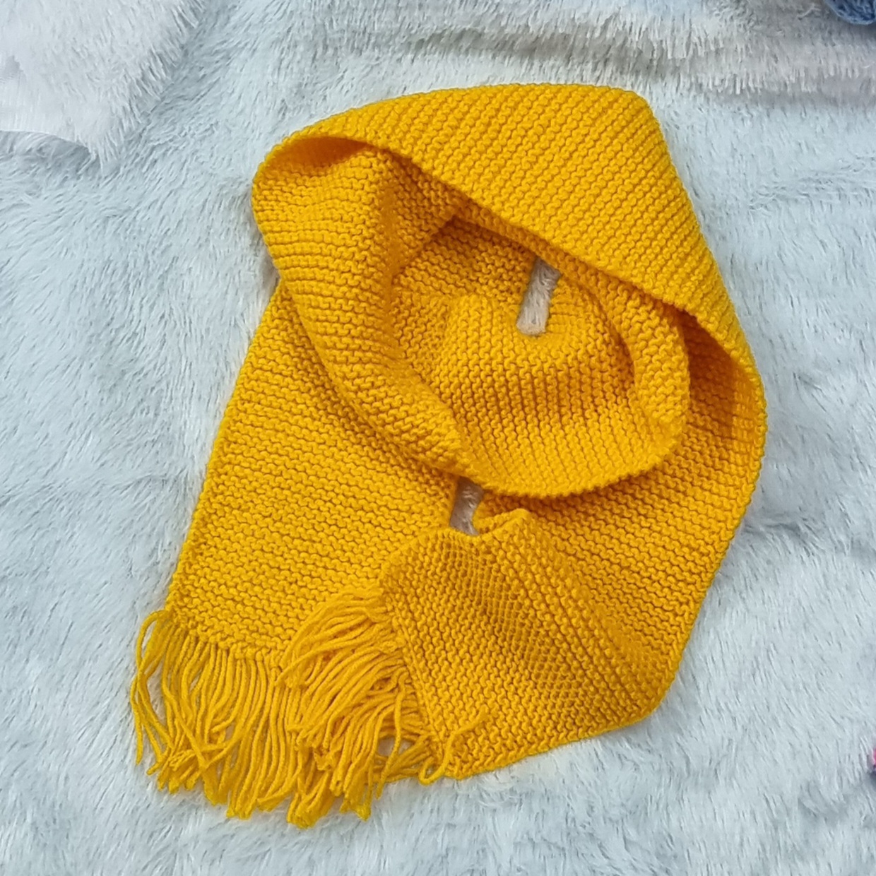 Yellow Knitted Scarf