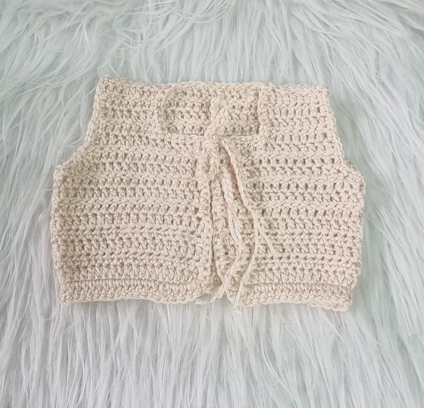 Handmade Crochet Beige cardigan 