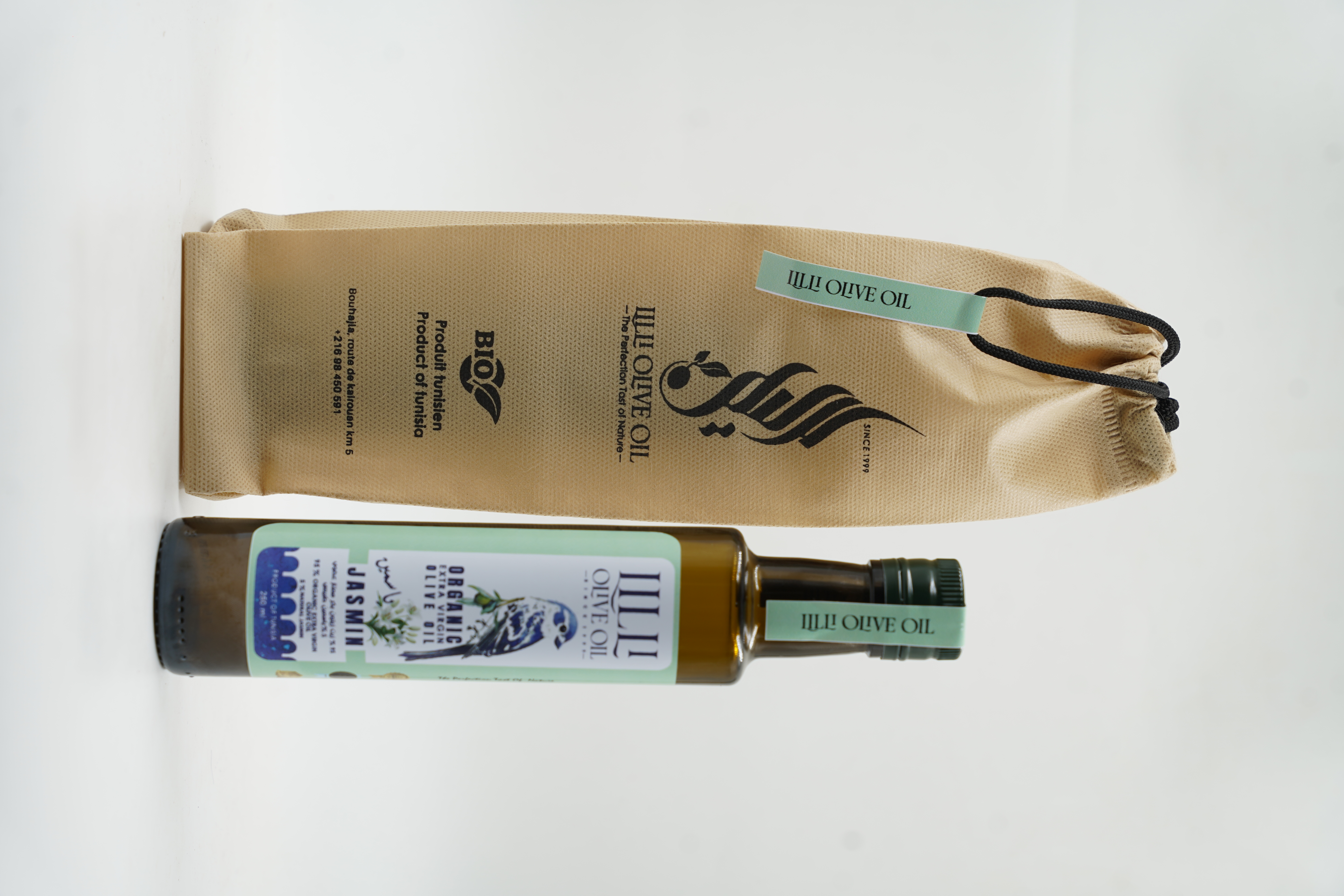 Huile d'olive biologique infusée au rose de jasmin