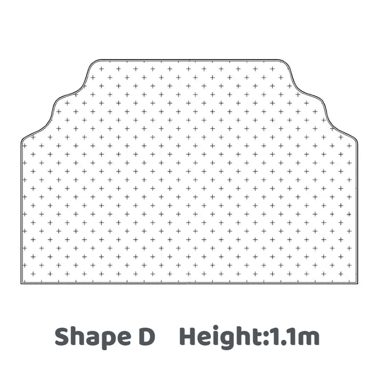 Customizable Headboards-Shape D