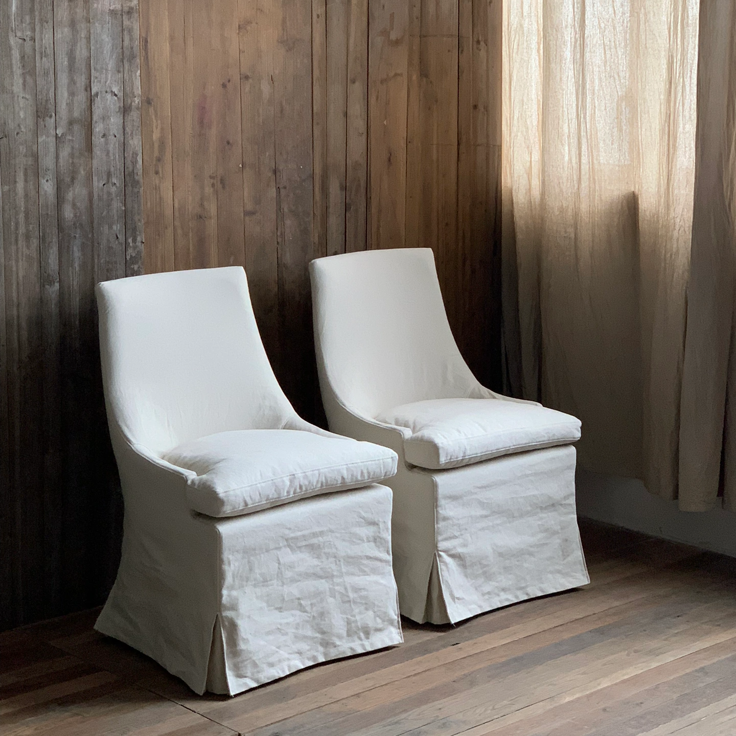 Talen LINEN SLIPCOVER DINING CHAIR