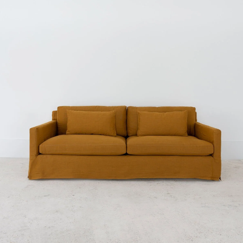 Louis Modern Linen Slipcover Sofa Couch