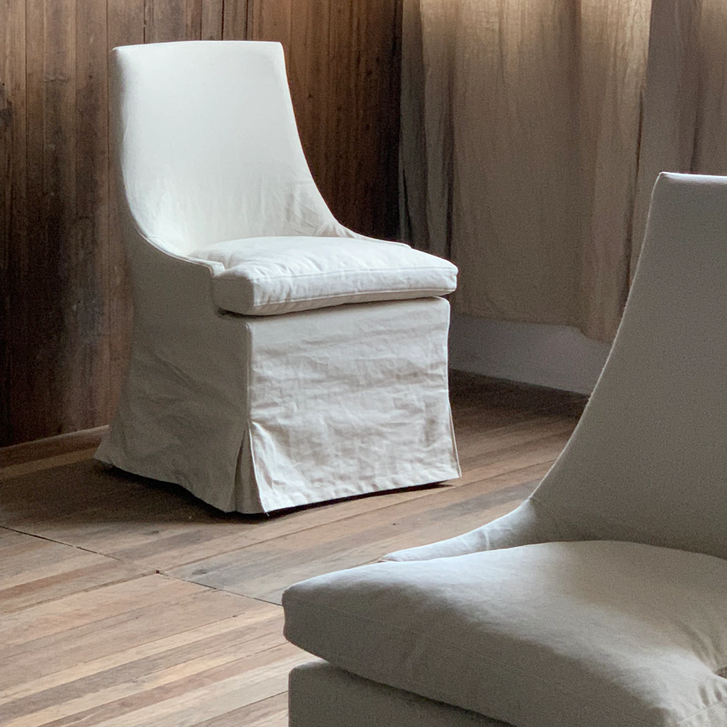 Talen LINEN SLIPCOVER DINING CHAIR