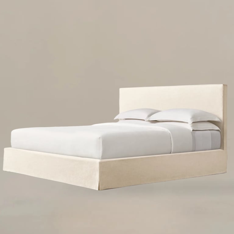 Hush Bed Belgian Fabric Panel Bed