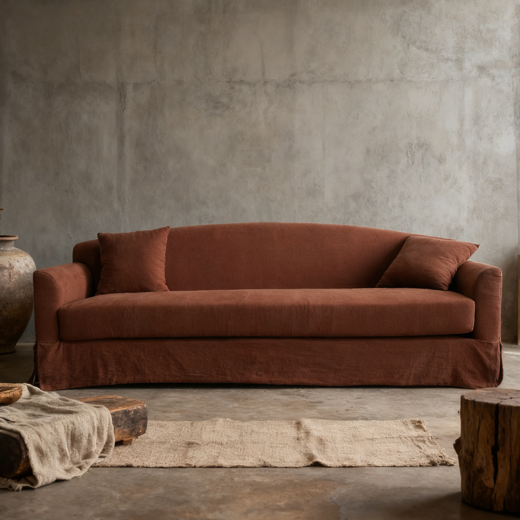 Camel Back Sofa