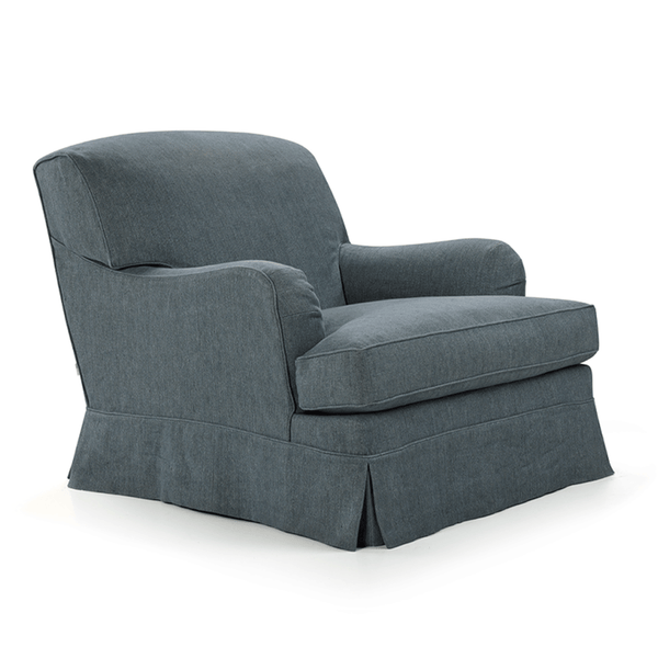 Bruce-Linen Slipcovered Accent Armchair
