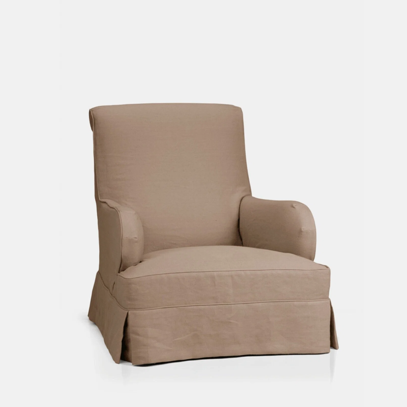 Juliana Linen Slipcovered Accent Armchair