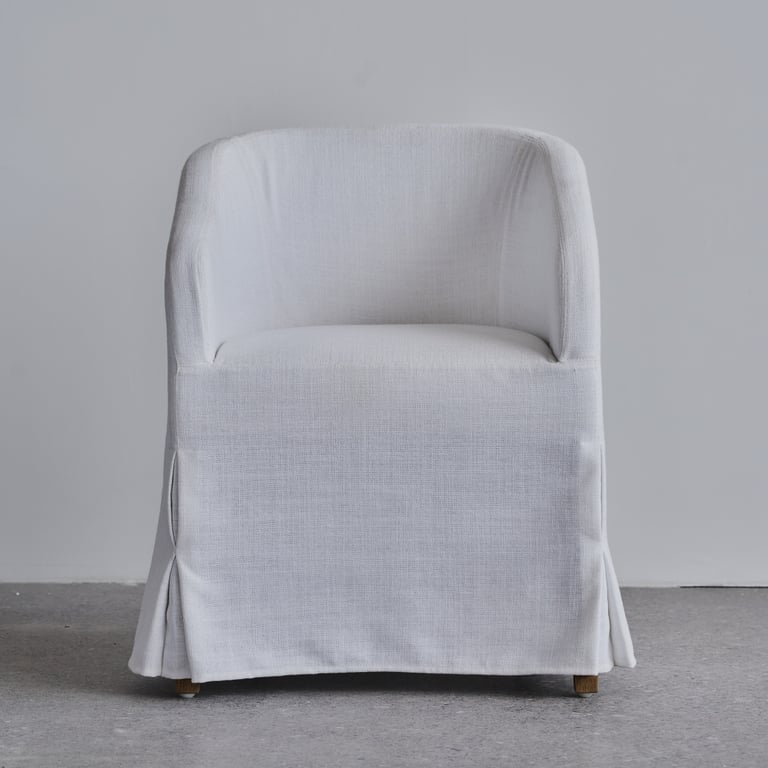Novia SLOPE SKIRTED SLIPCOVER DINING ARMCHAIR