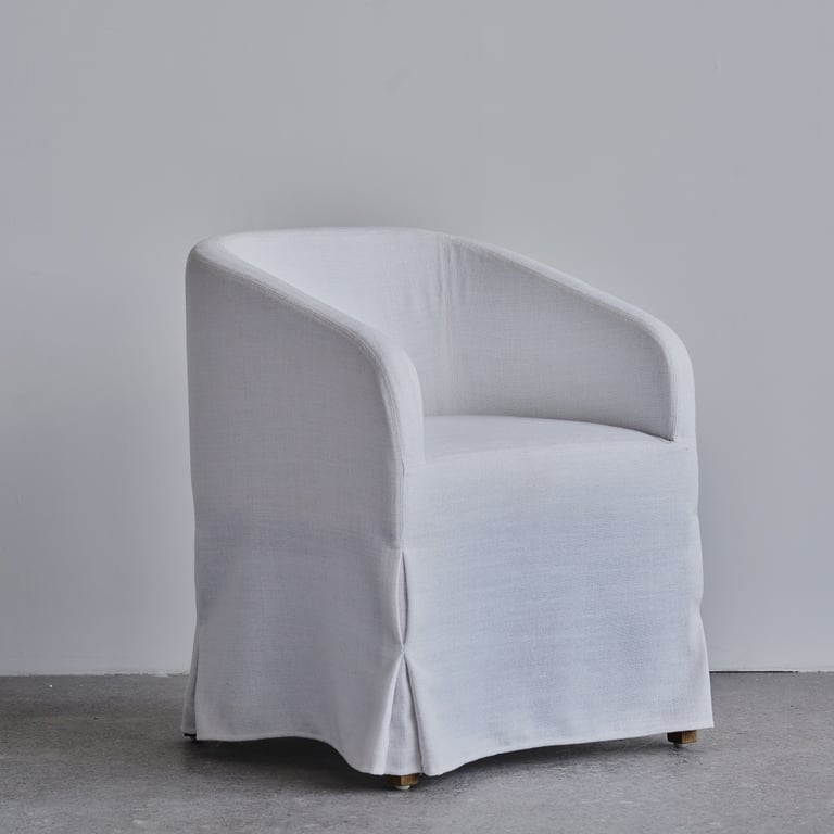 Novia SLOPE SKIRTED SLIPCOVER DINING ARMCHAIR