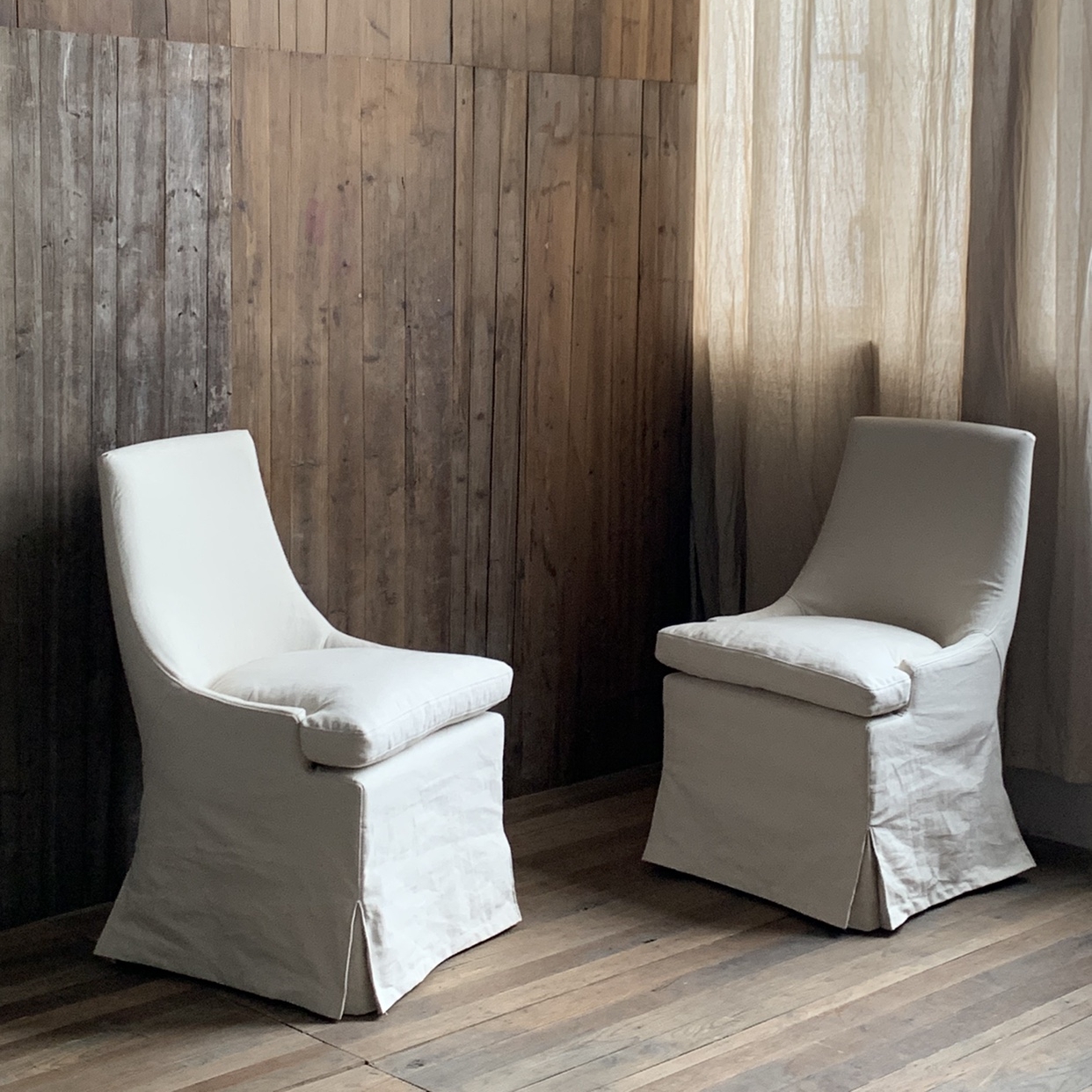 Talen LINEN SLIPCOVER DINING CHAIR