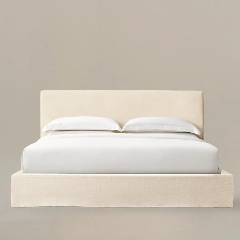 Hush Bed Belgian Fabric Panel Bed