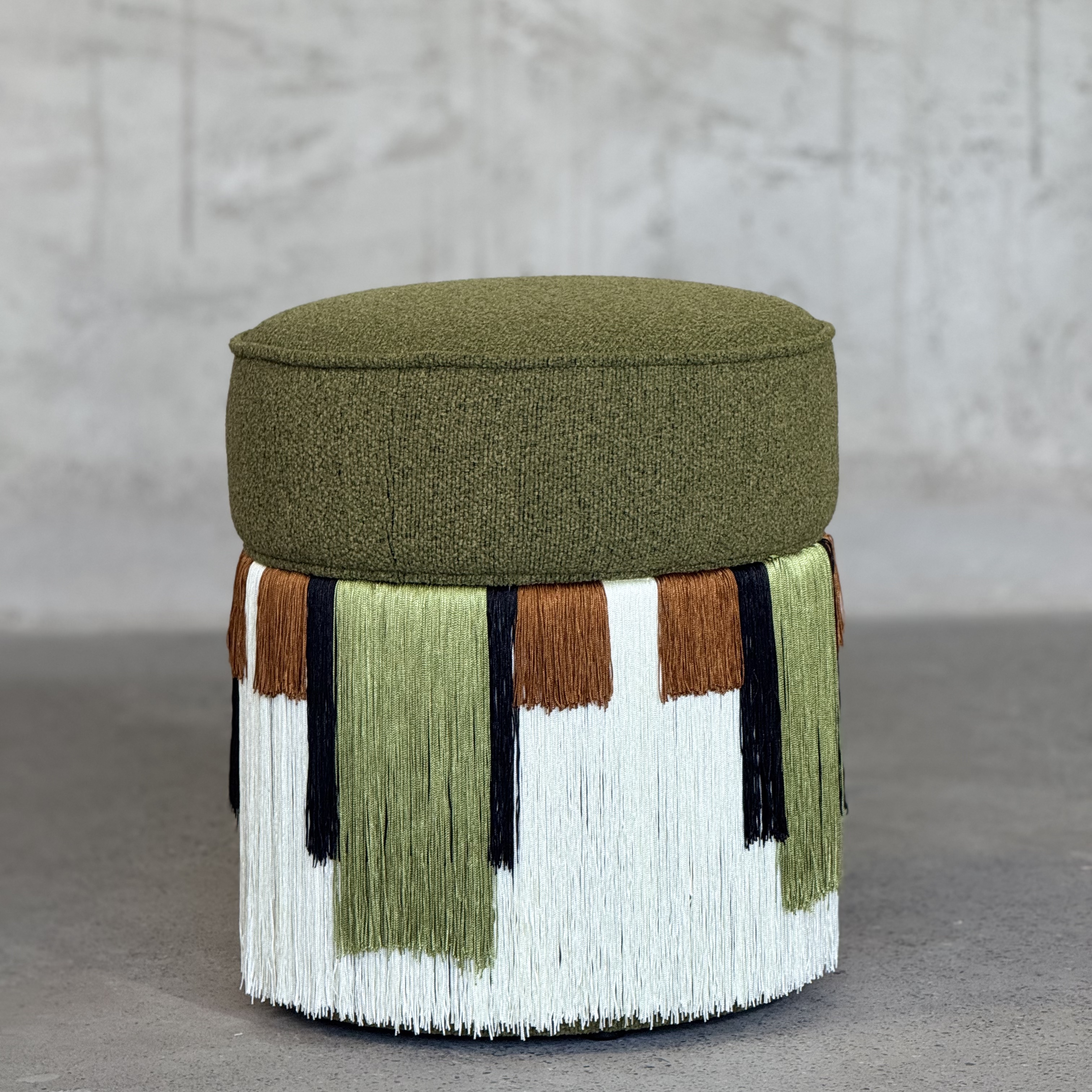 Tassel Ottoman| Handcrafted Decorative Footrest & Accent Stool