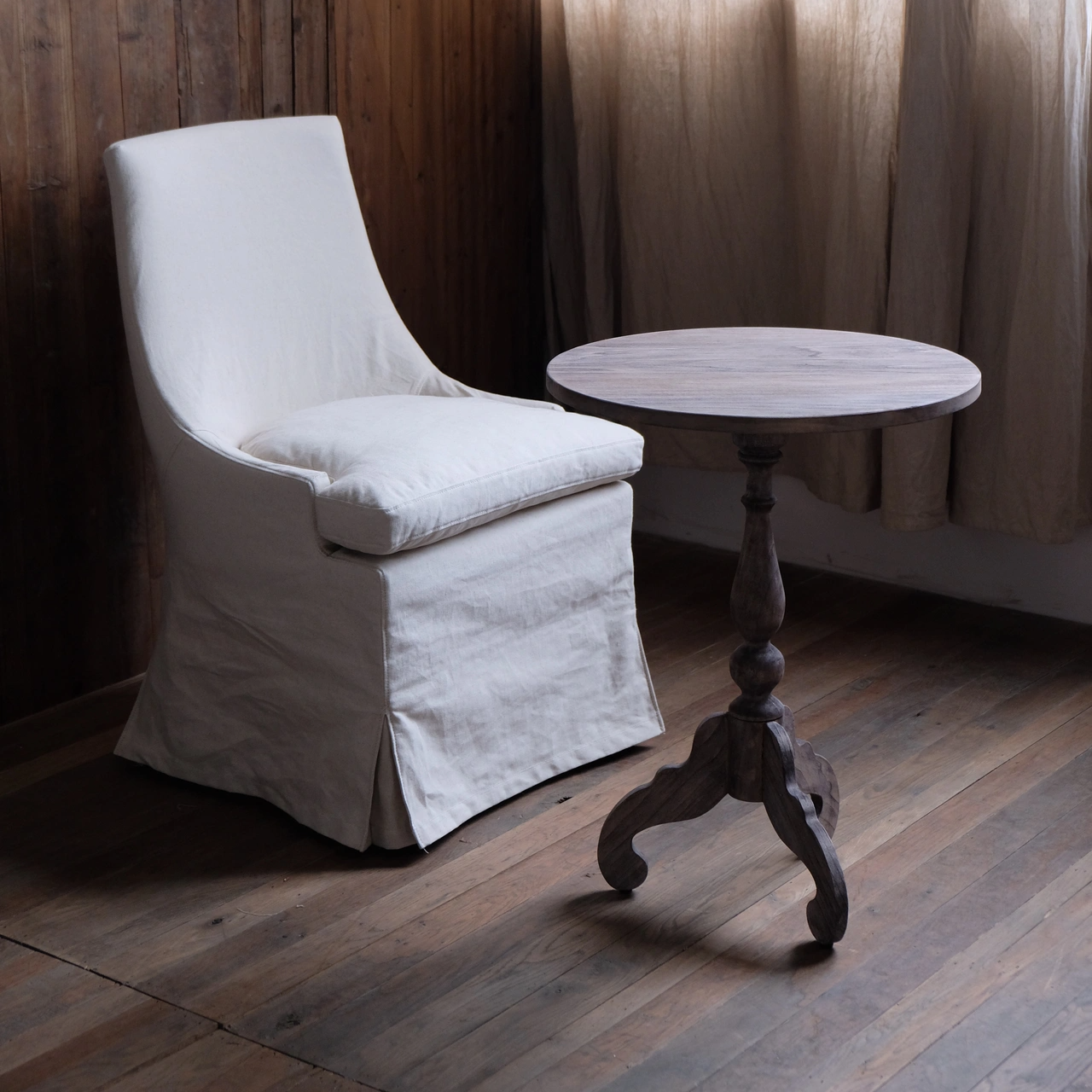 Talen LINEN SLIPCOVER DINING CHAIR