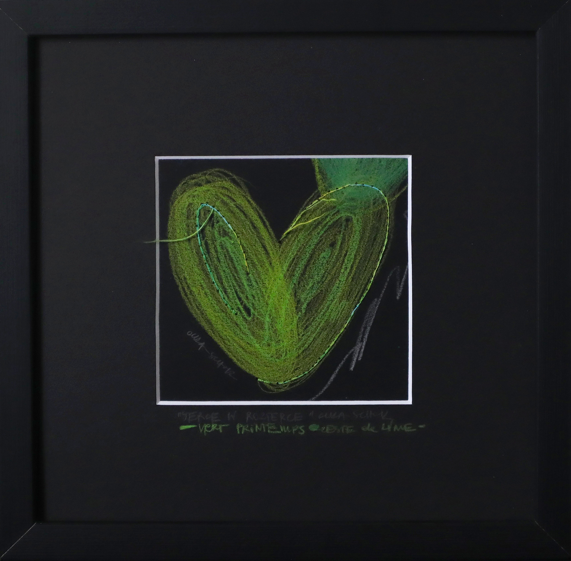 Single Green Heart Radiant and ready to embrace 2025