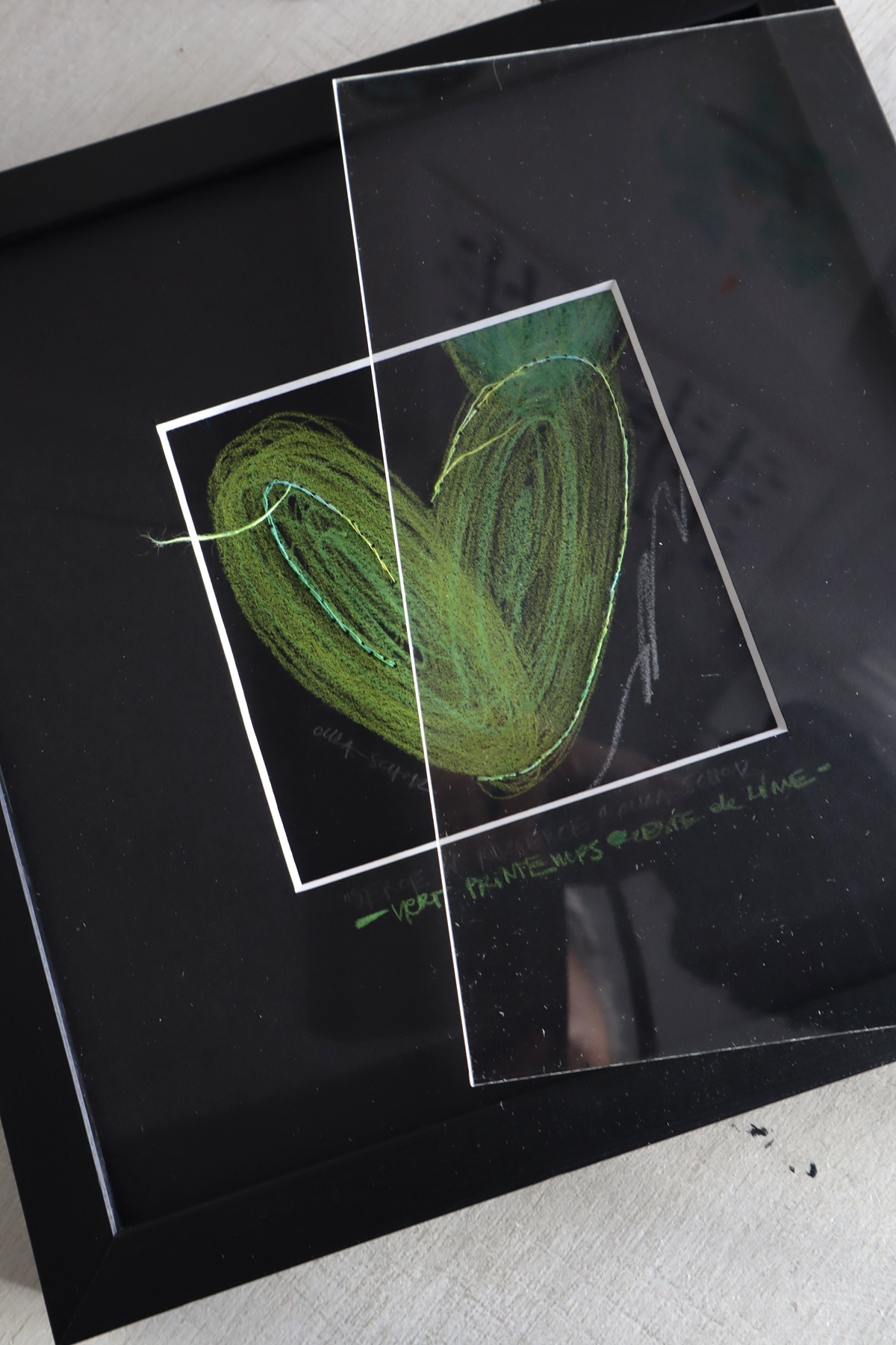 Single Green Heart Radiant and Ready to Embrace 2025