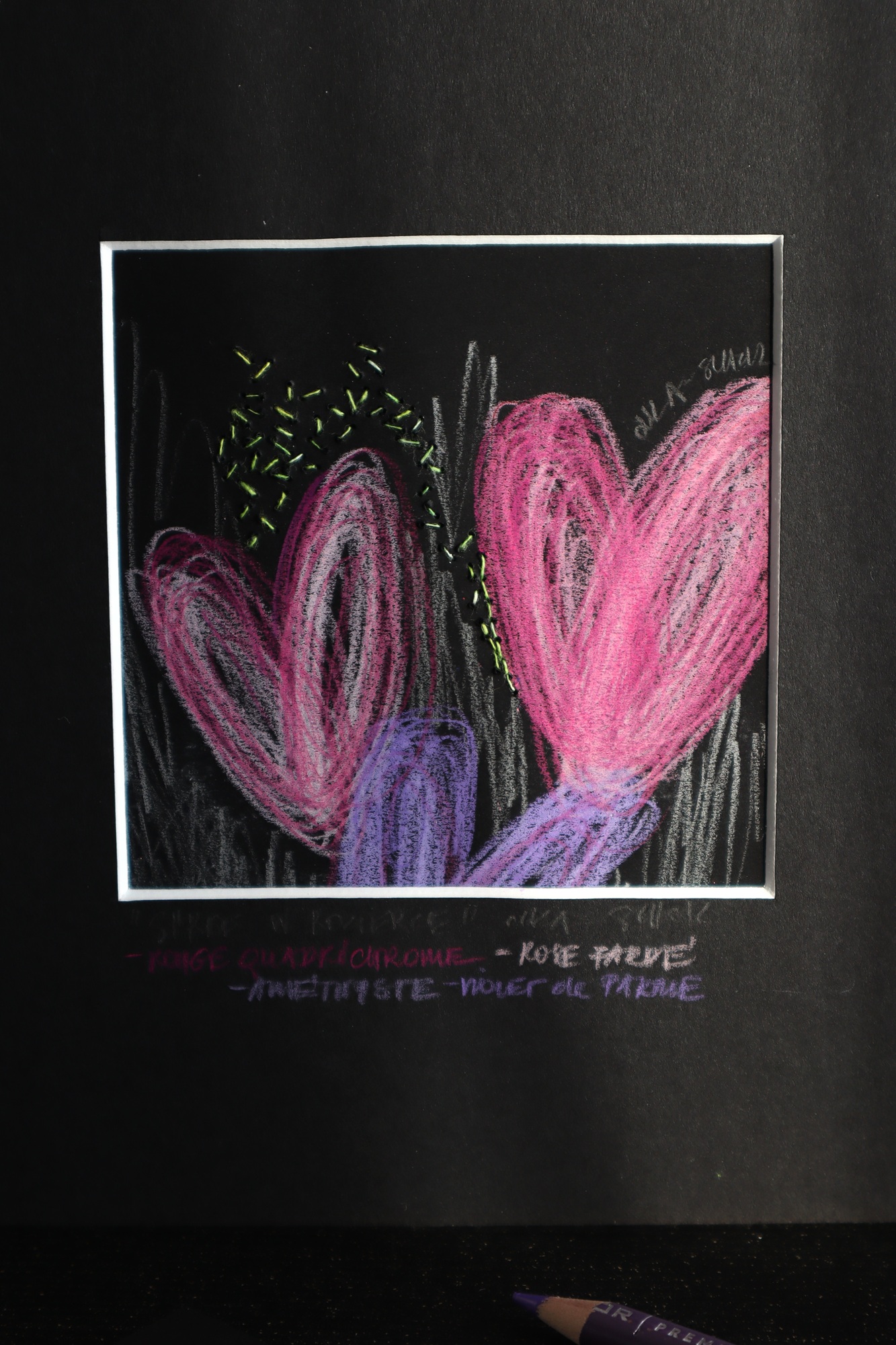 Two Pink Hearts About to Fly in the Night 2025