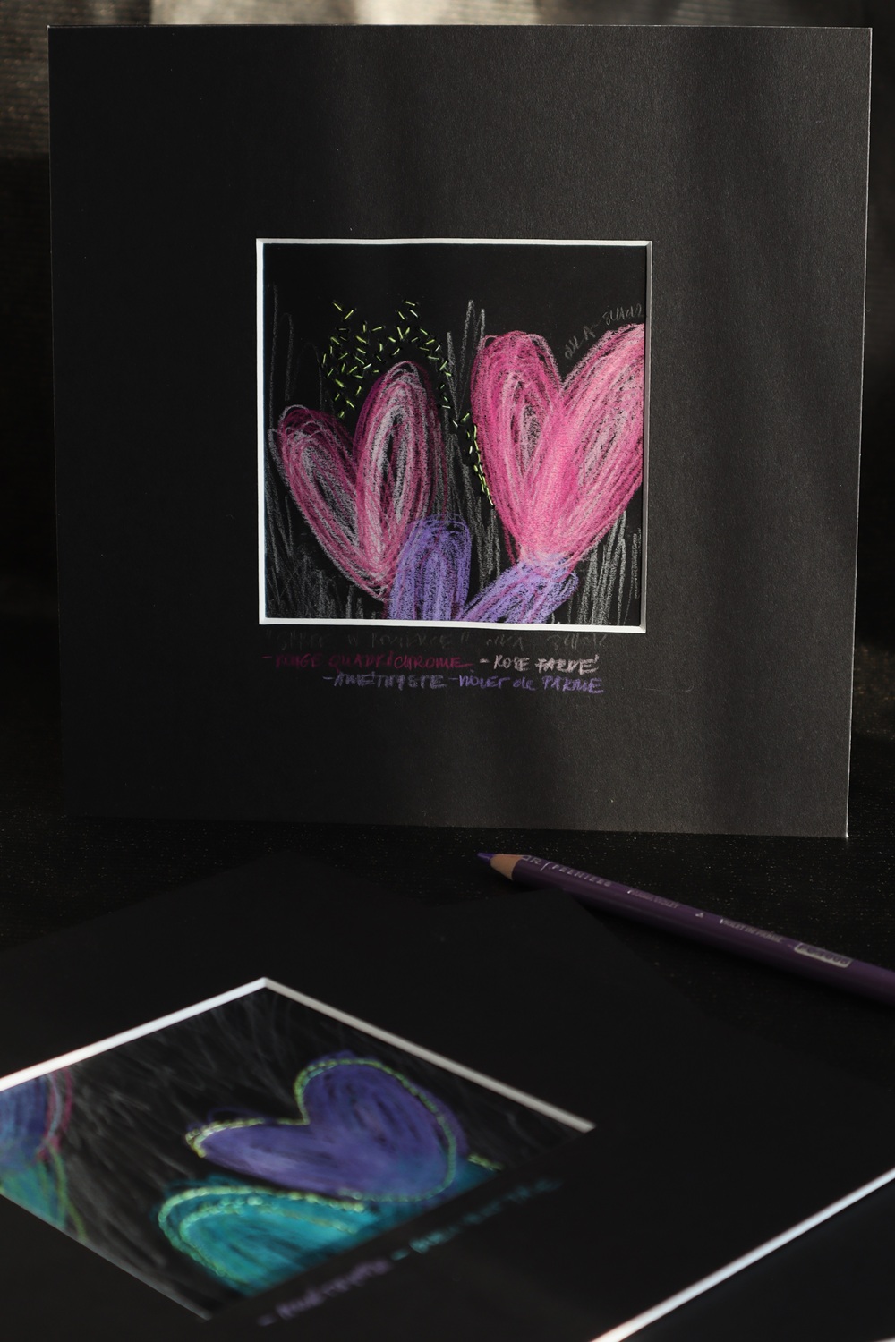 Two Pink Hearts About to Fly in the Night 2025