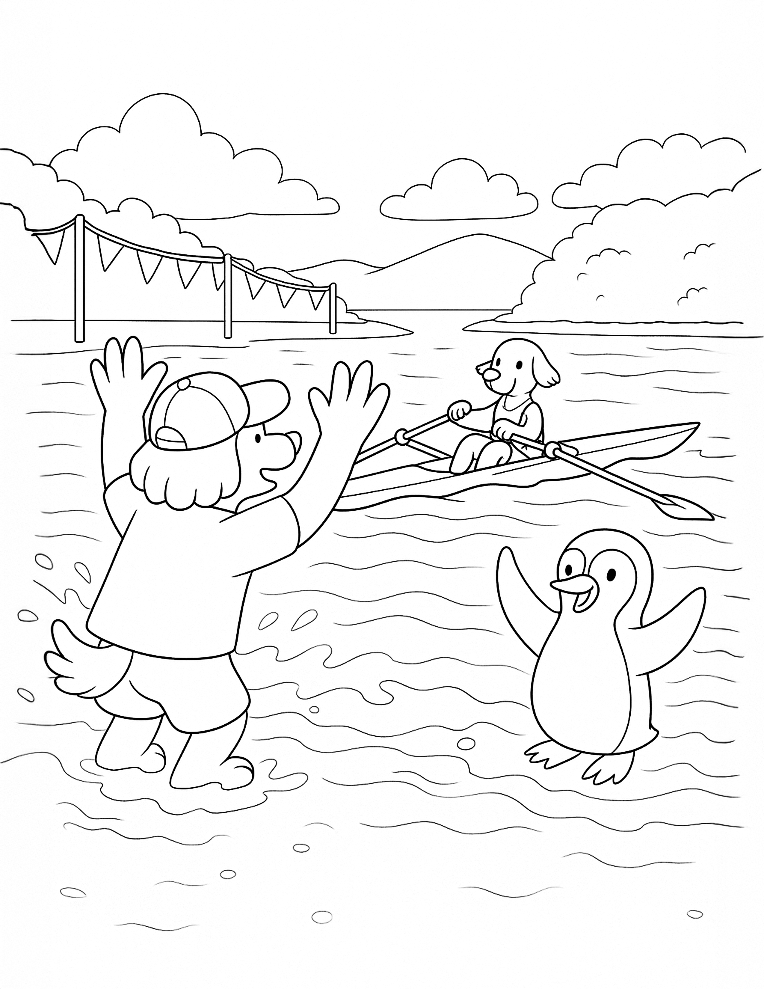 Colouring Book. The Great Ocean Regatta