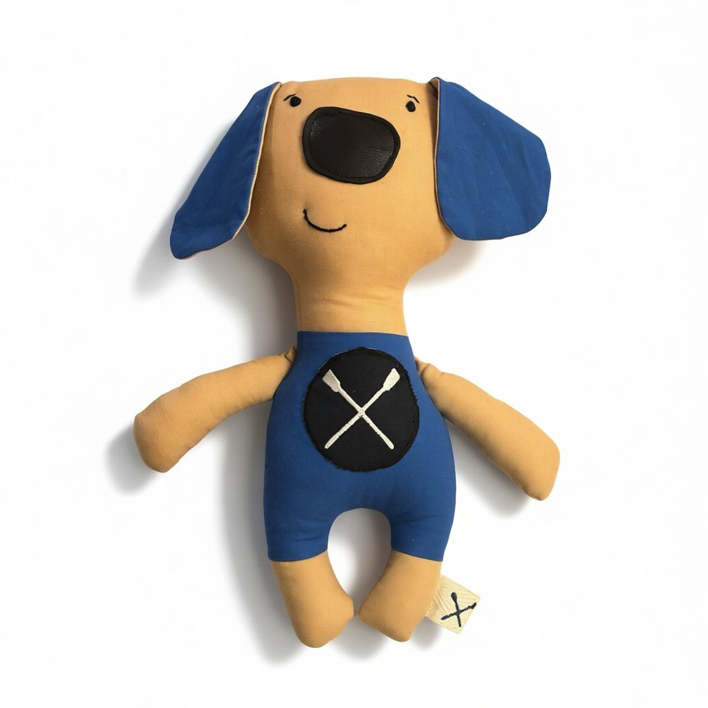 Minkštas žaislas - šuniukas-irkluotojas