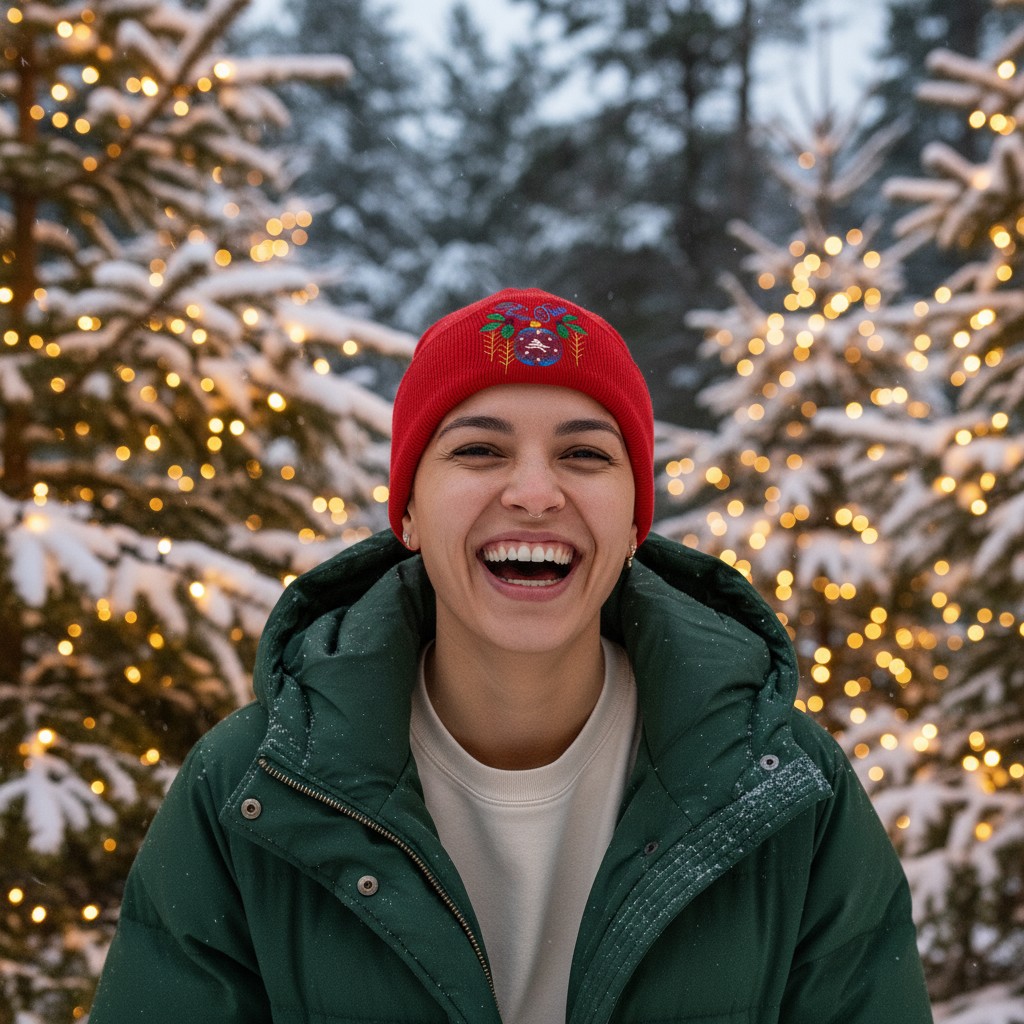 Žaisminga kalėdinė kepurė