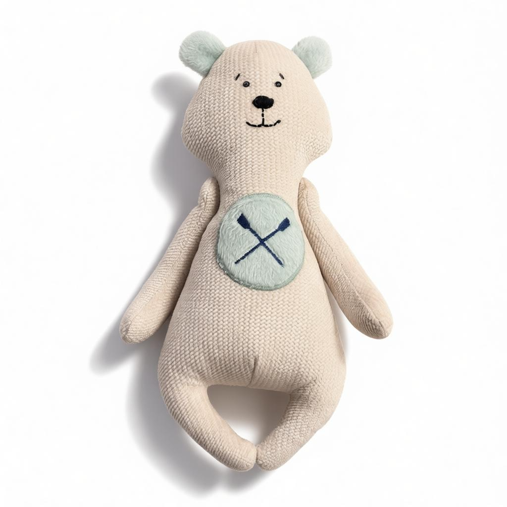 Minkštas žaislas - meškutis-irkluotojas