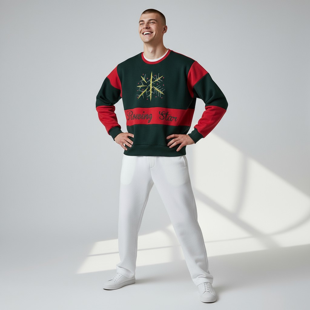 Kalėdinis džemperis - Rowing Star