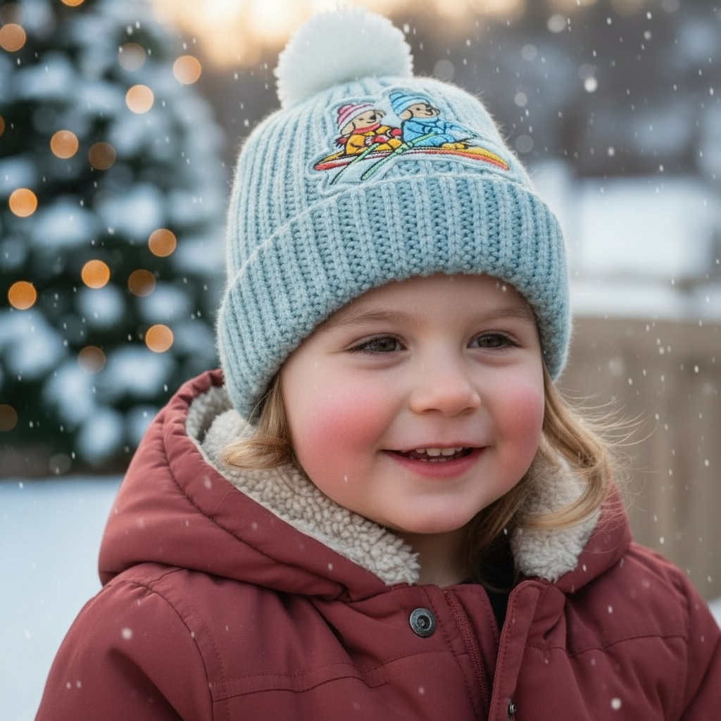 Vaikiška merino vilnos kepurė