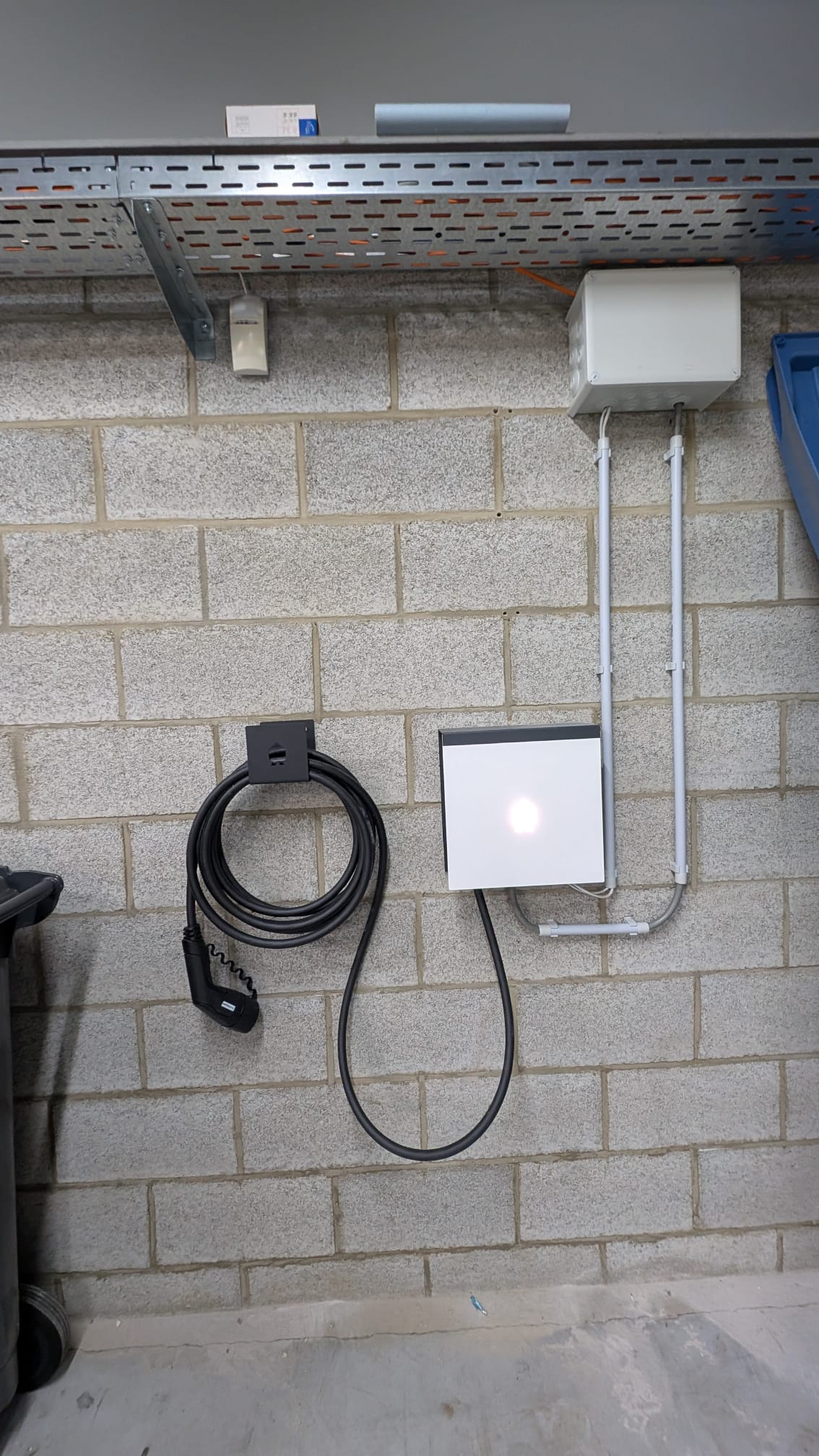 Installation borne de recharge smappee