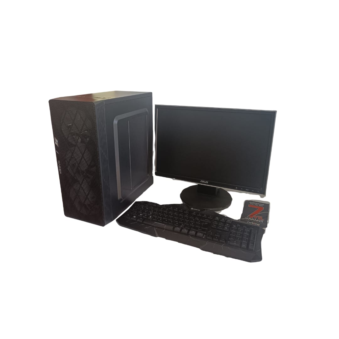 AMD Fx6 İşlemci 8 Gb DDR3 Ram GT 730 4 GB Ekran Kartı 19'' Monitör Komple Ofis Bilgisayarı