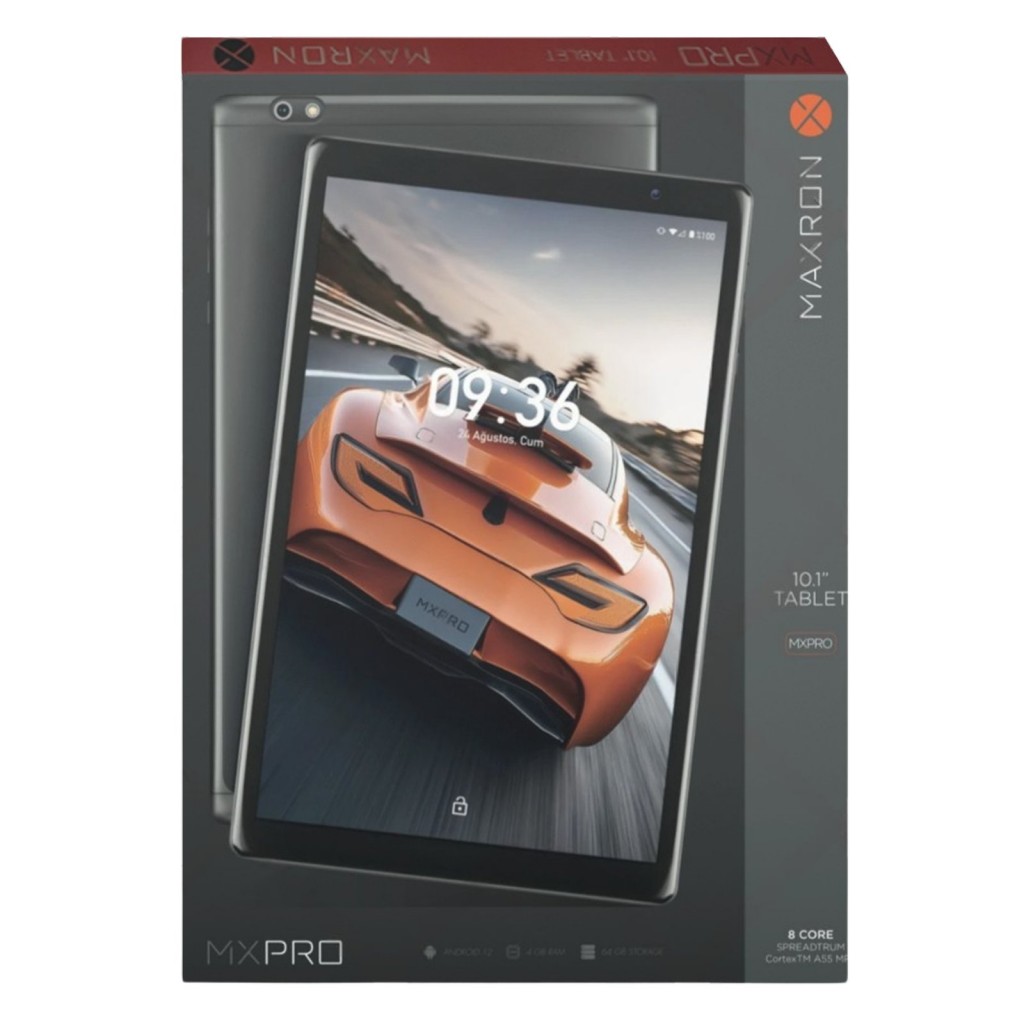 Maxron Mx Pro 64 Gb 6 Gb Ram 10.1 Geniş Ekran 8 Çekirdek İşlemci Tablet