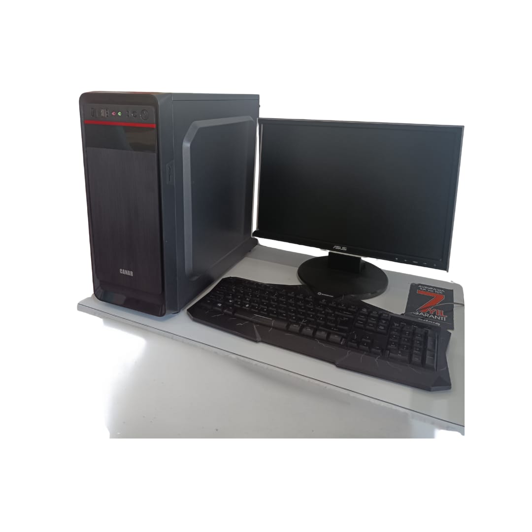 İntel İ3 3. Nesil 8 Gb DDR3 Ram 128 Gb SSD GT 430 2 GB Ekran Kartı 19'' Monitörlü Ofis Bilgisayarı (FULL SET)