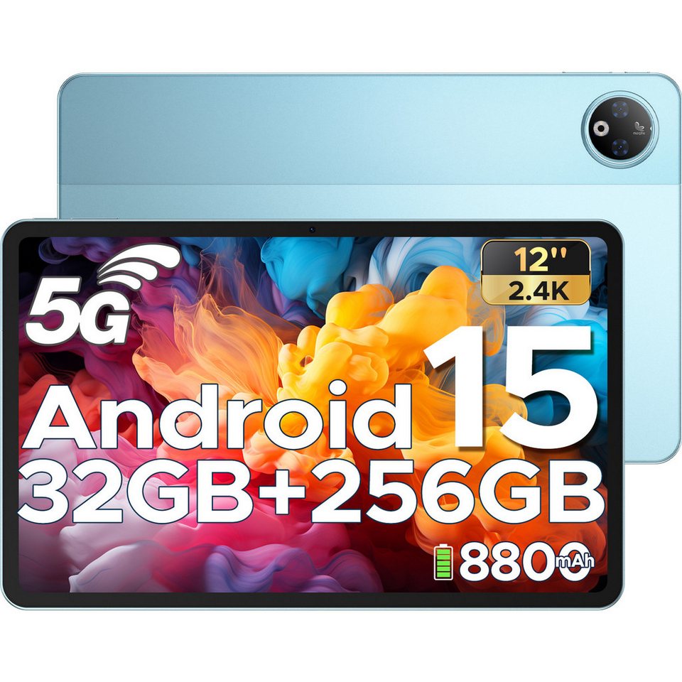 Doogee V Pad 5G 12" 8 + 12 GB RAM 256 GB 2.4K IPS Android 15 Tablet Siyah