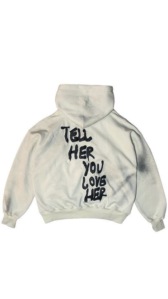 love caption hoodie