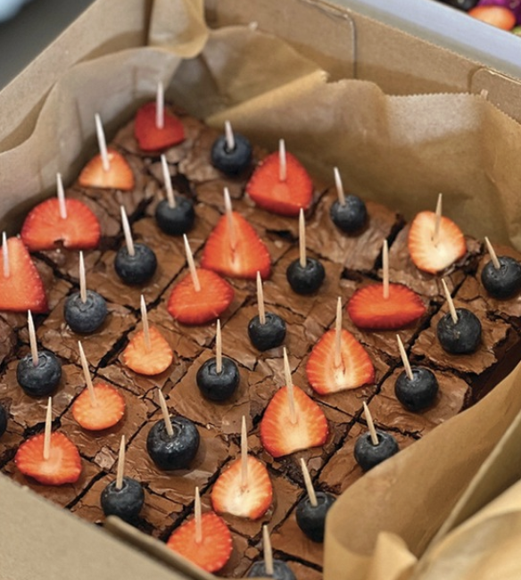 Çikolatalı brownie lokma