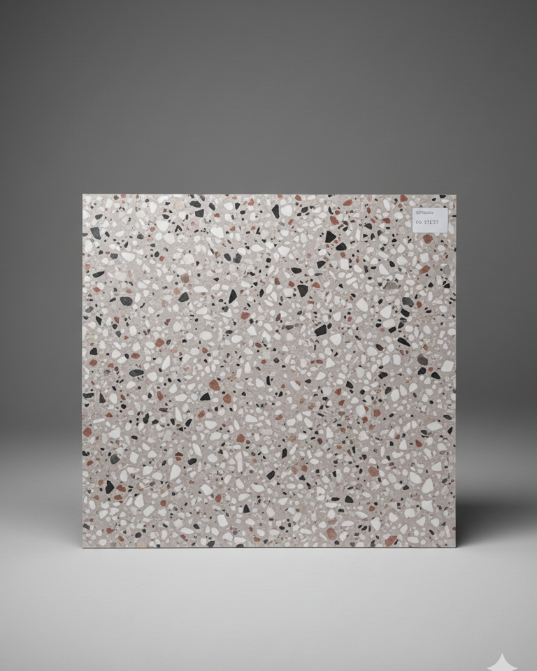 MOSAICO GRANITICO GRIS BLANCO ROSA 40X40 P/U