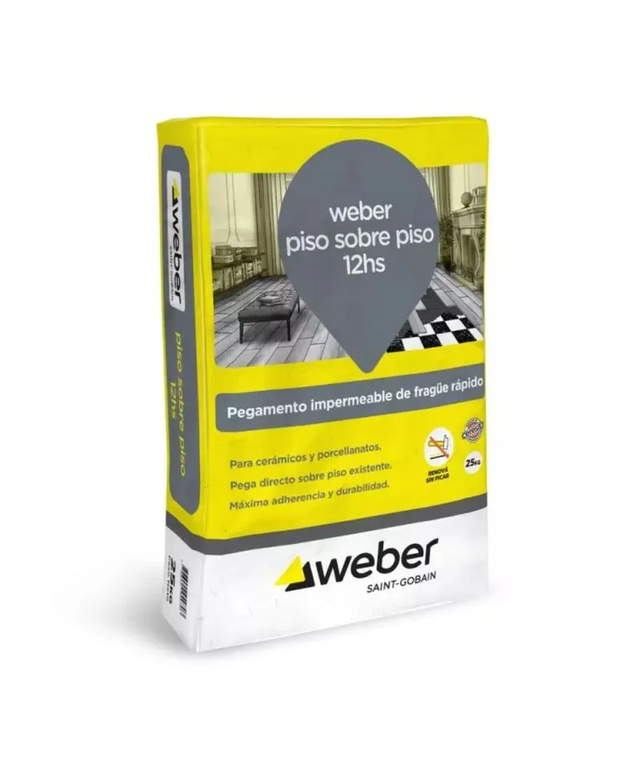 WEBER COL PISO SOBRE PISO 12HS X 25KG