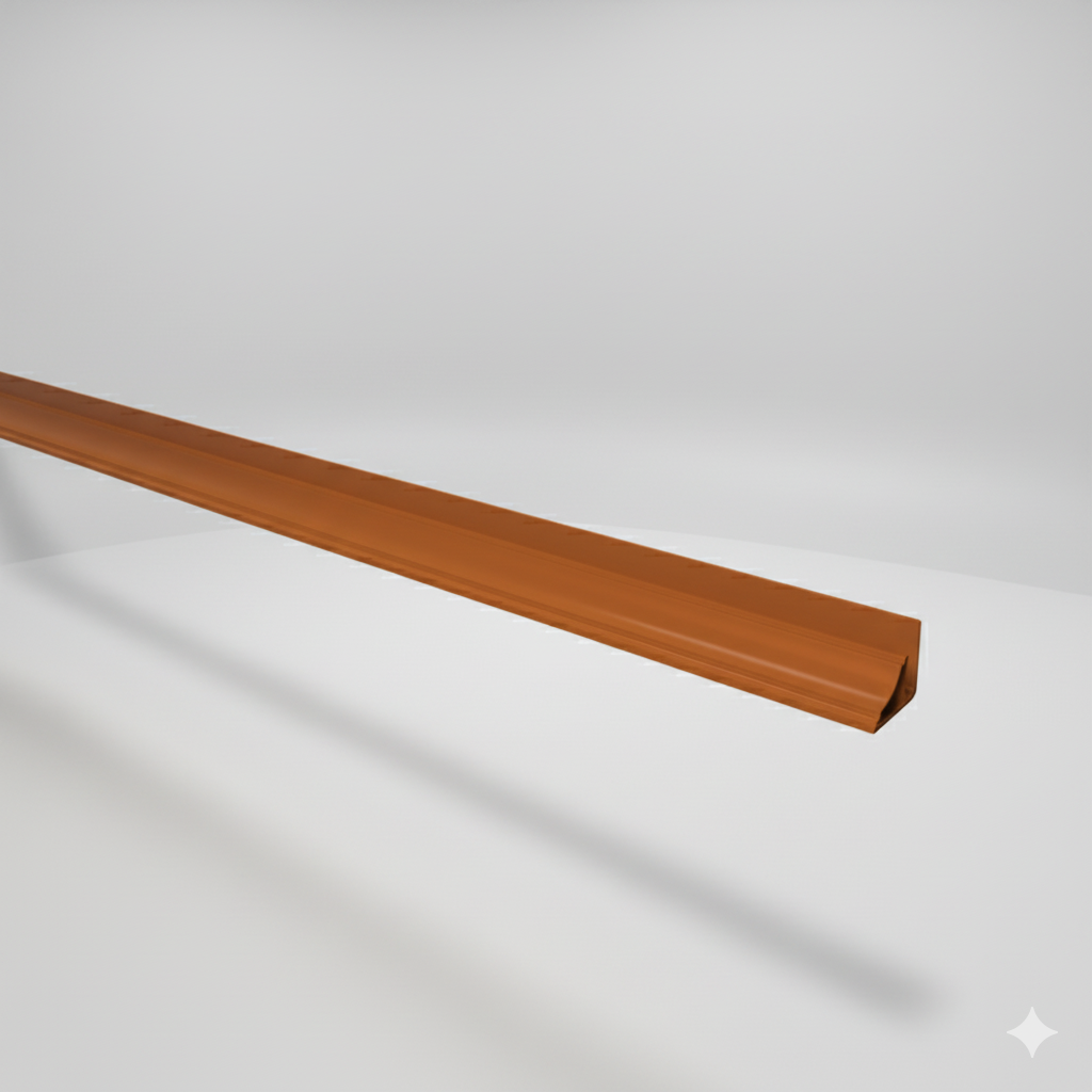 PERFIL DE BORDE PVC SIMIL MADERA CLARO 10 MM X 3 MTS.