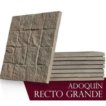 Piso compacto Adoquín recto gris