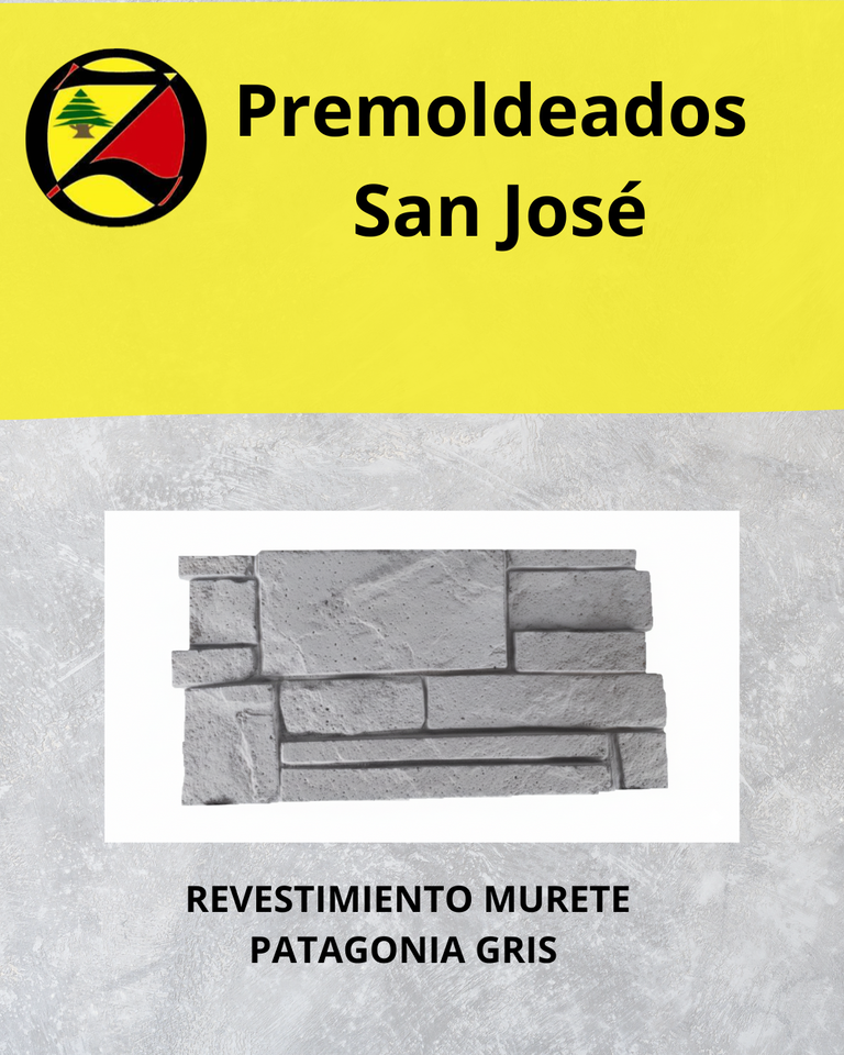 Revestimiento murete "Patagonia" gris.