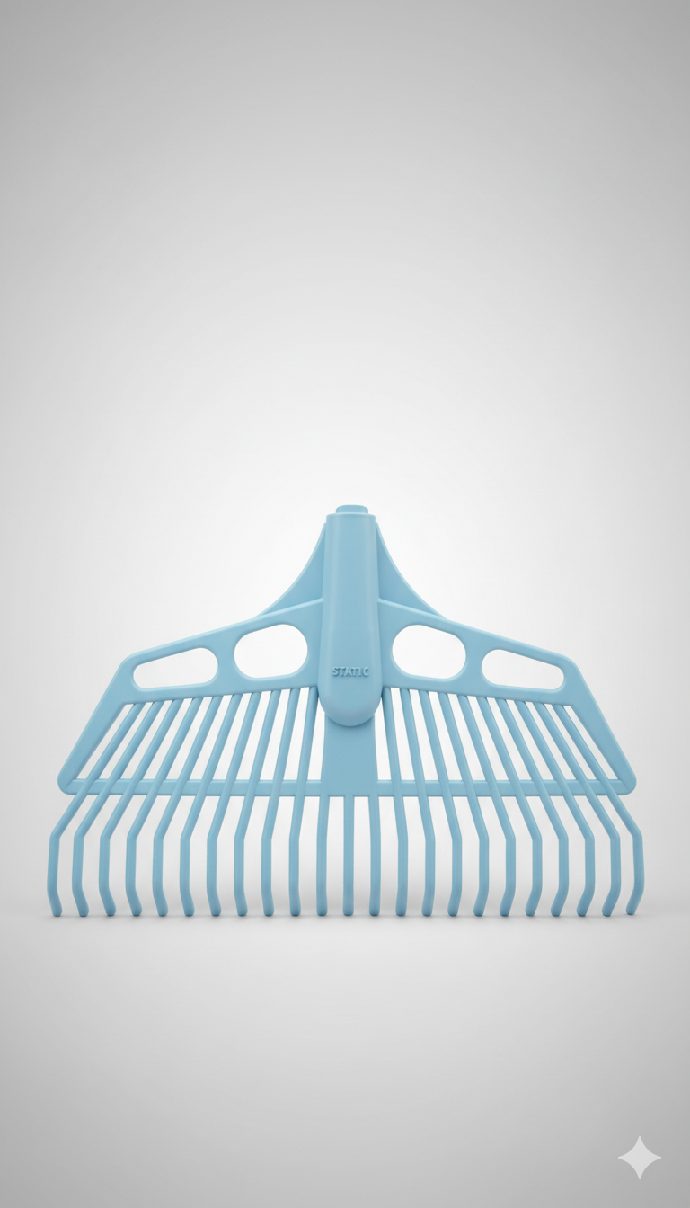 Rastrillo Barre hojas plástico