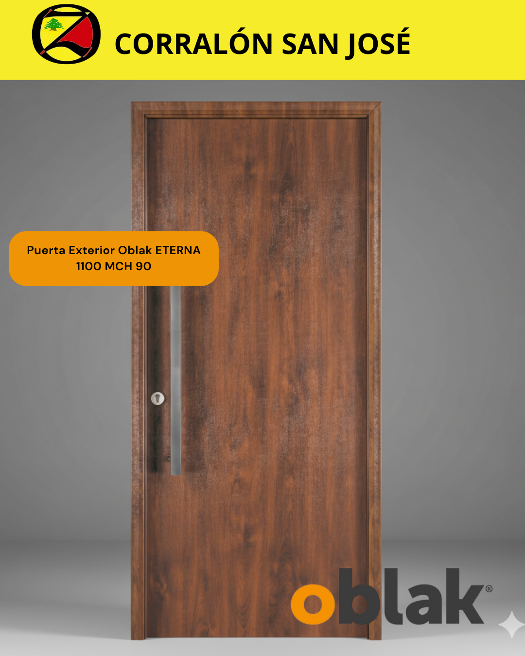 Puerta Exterior Oblak ETERNA 1100 MCH 90