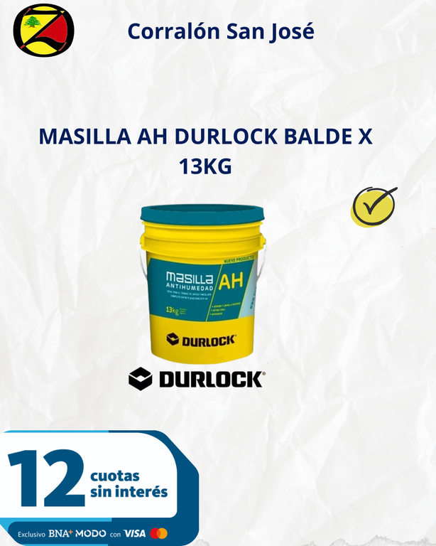 MASILLA AH DURLOCK BALDE X 13KG
