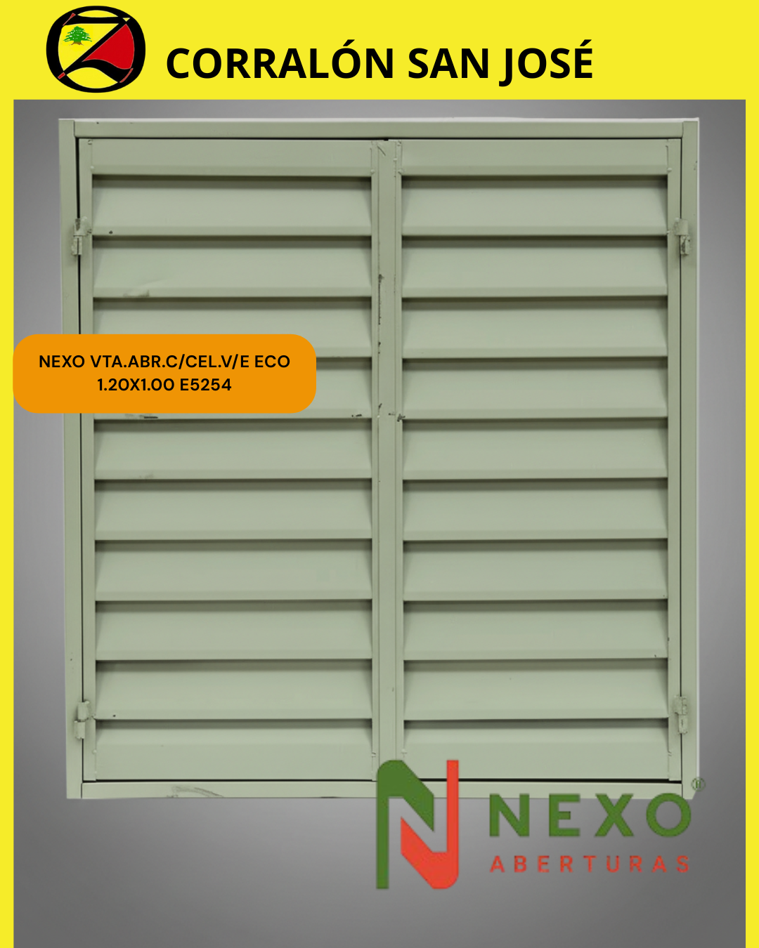 NEXO VTA.ABR.C/CEL.V/E ECO 1.20X1.00 E5254