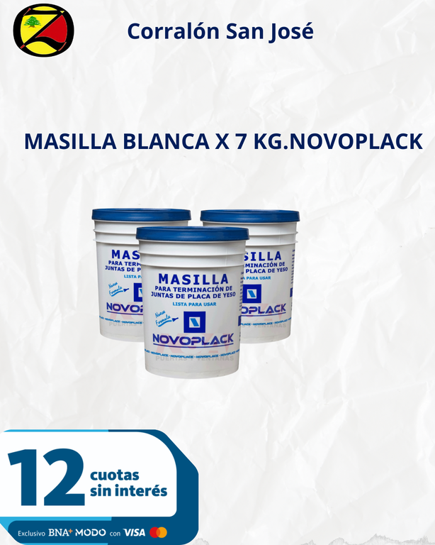 MASILLA BLANCA X 7 KG.NOVOPLACK