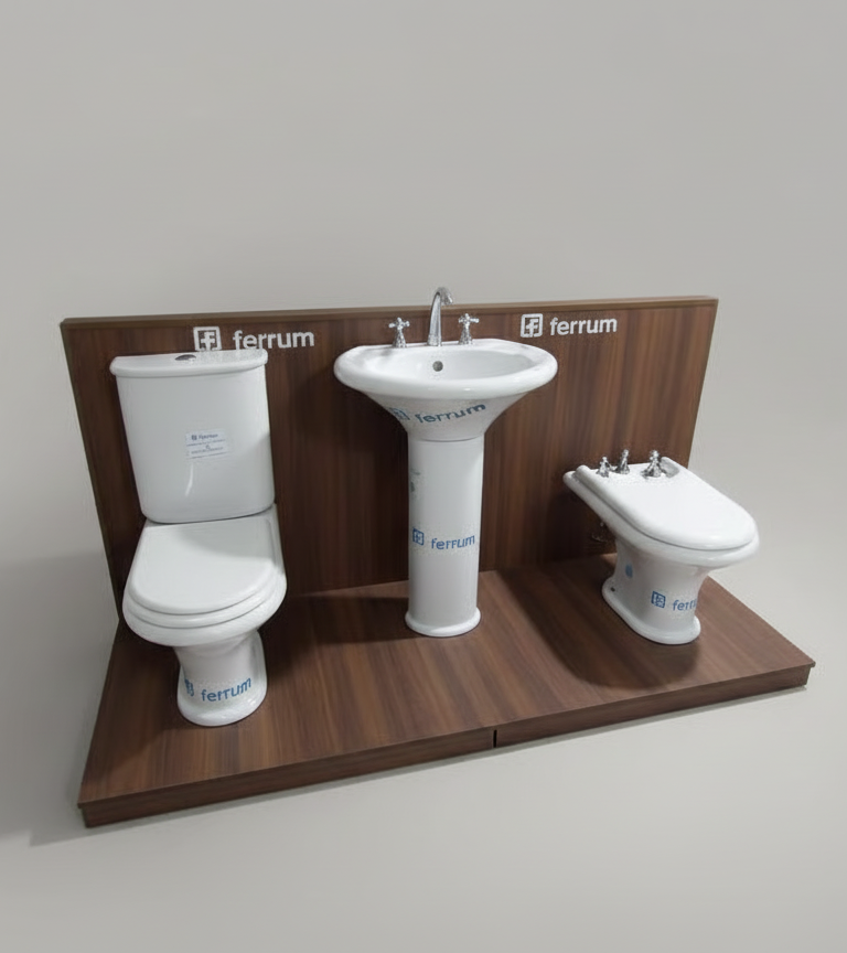 Juego de baño 5 pzas Bco Ferrum