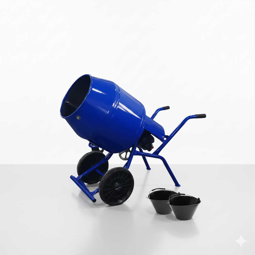 HORMIGONERA REF.IS-FRA 130 LTS. 3/4 HP RUEDA MACIZA