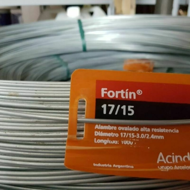 ALAMBRE OVALADO A/R FORTIN 17/15 X 1000 MTS.ACINDAR