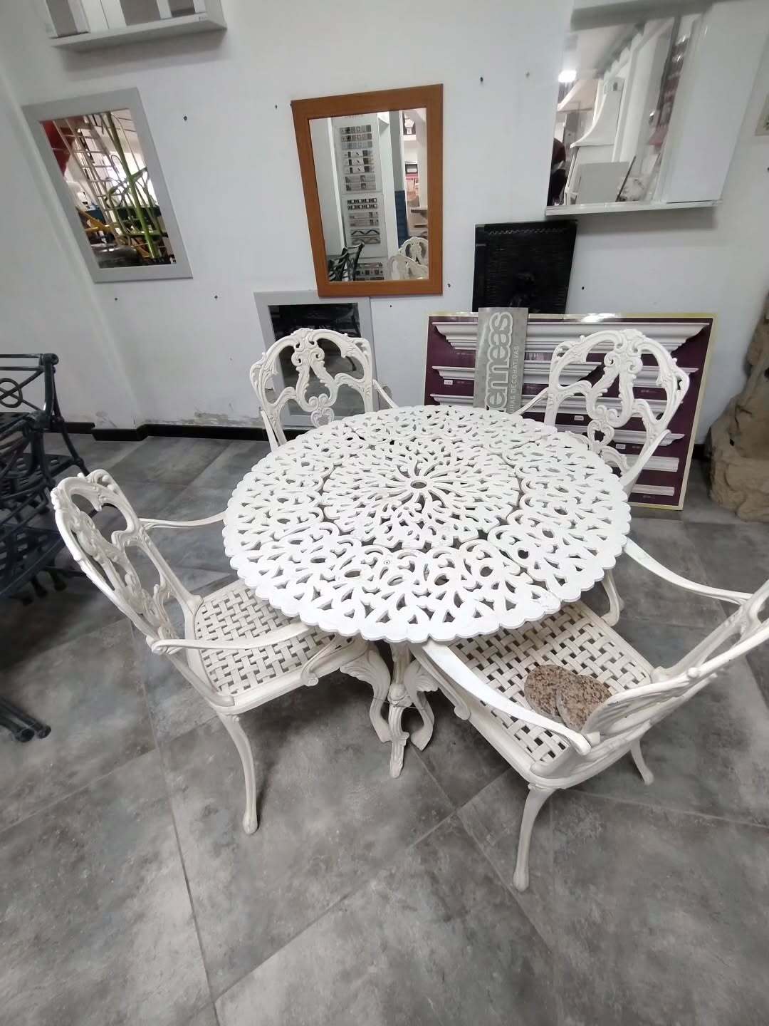 Juego de jardin c/ 4 sillones